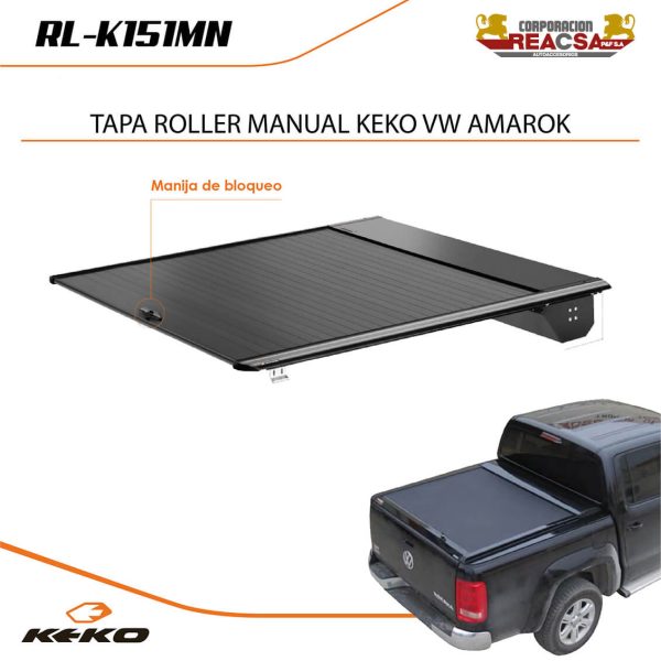 TAPA ROLLER MANUAL KEKO VW AMAROK