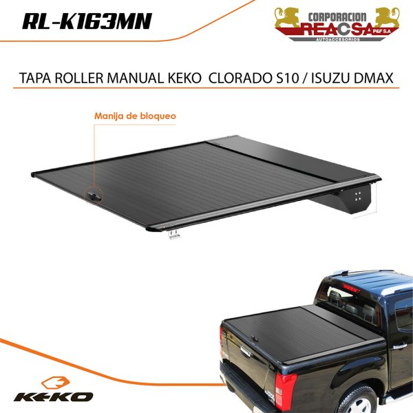 TAPA ROLLER MANUAL KEKO  COLORADO S10 / ISUZU DMAX