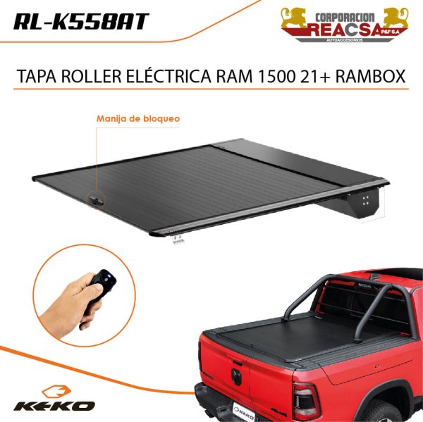 TAPA ROLLER ELECTRICA KEKO RAM 1500 21+ RAMBOX