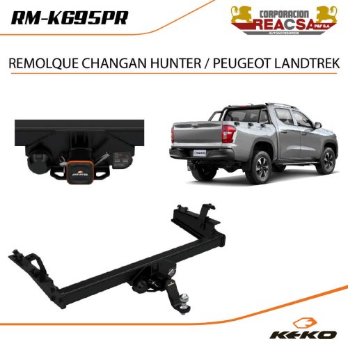 REMOLQUE CHANGAN HUNTER Y PEUGEOT LANDTREK
