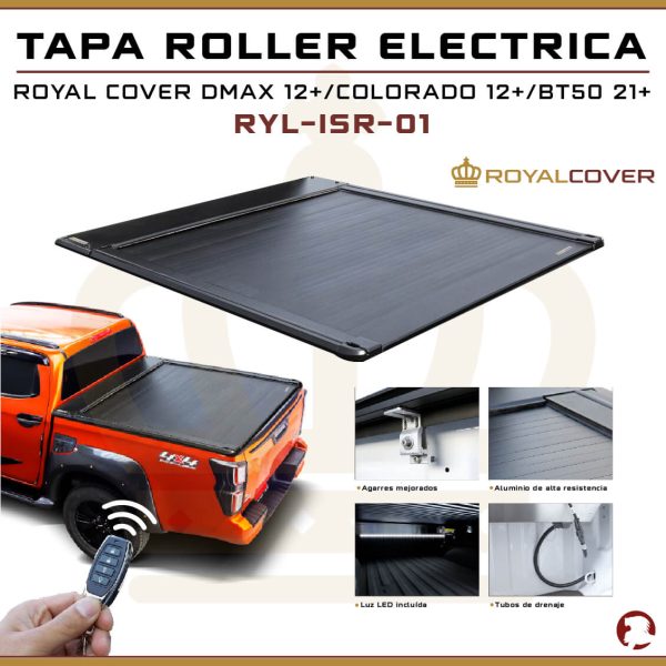TAPA ROLLER ELECTRICA ROYAL C DMAX / COLORADO 12+ / BT50 21+