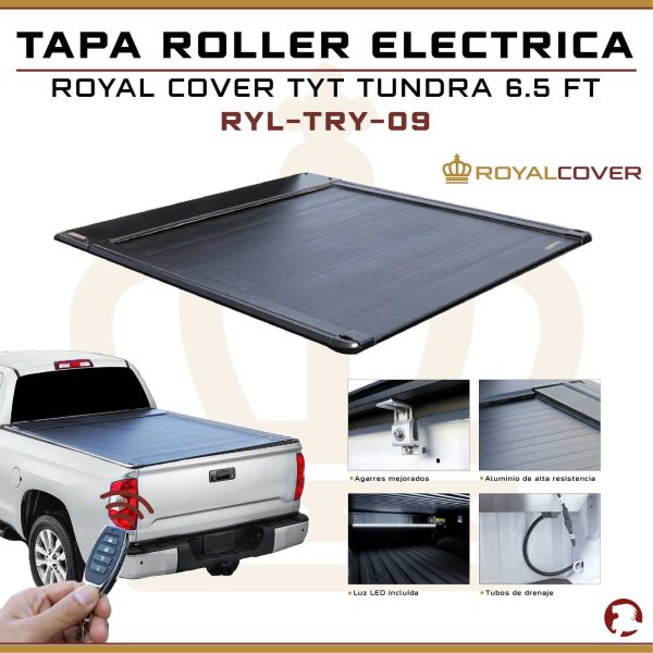 TAPA ROLLER ELECTRICA ROYAL C TYT TUNDRA 6.5 FT LONG BED