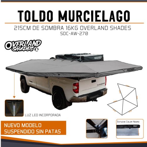 TOLDO MURCIELAGO 215 CM SOMBRA  16KG