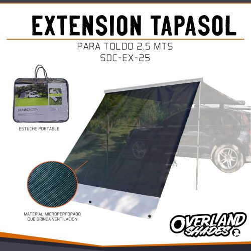EXTENSION TAPASOL DE TOLDO 2.5 MTS