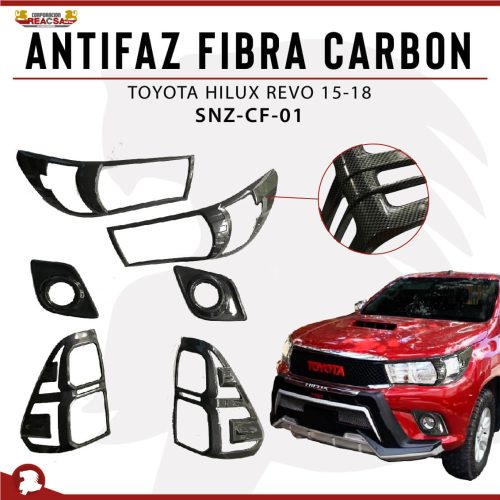 ANTIFAZ FIBRA CARBON HILUX REVO 15-18