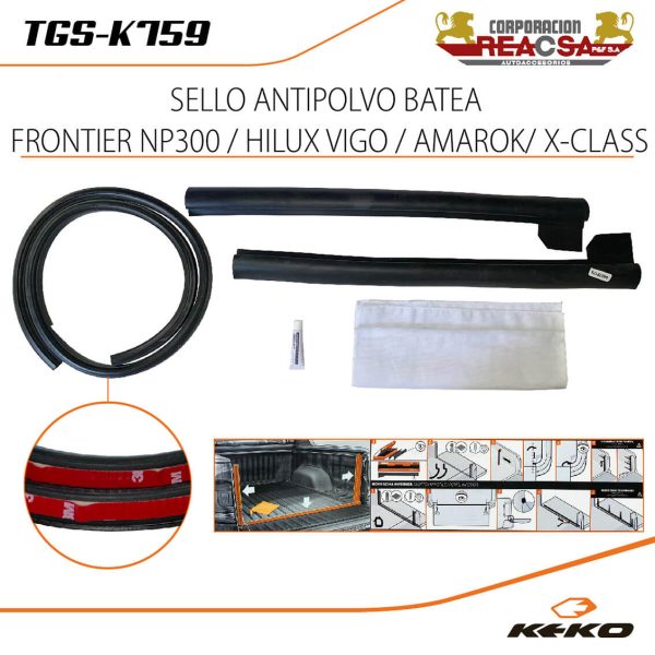 SELLO ANTIPOLVO BATEA FRONTIER NP300 / HILUX VIGO / AMAROK/ X-CLASS