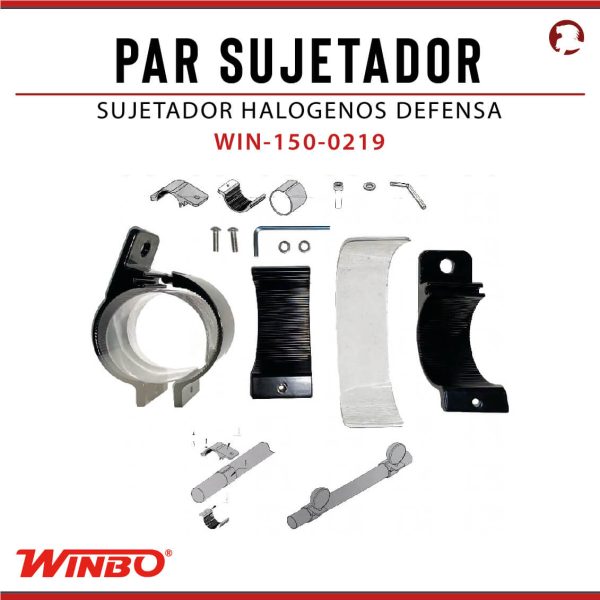 PAR SUJETADOR HALOGENOS DEFENSA