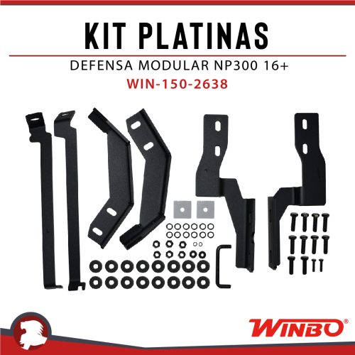 KIT PLATINAS DEFENSA MODULAR NP300 16+