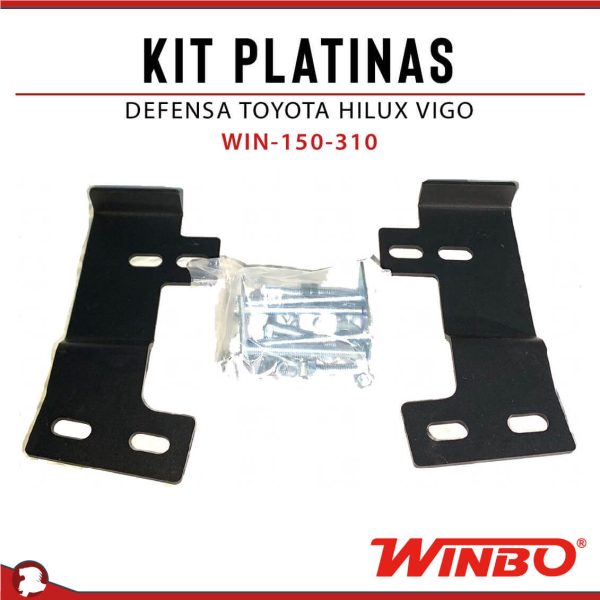 KIT PLATINAS DEFENSA HILUX VIGO 05-14