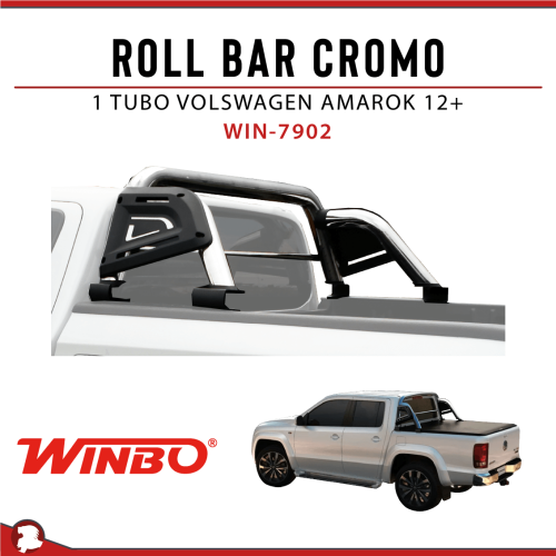 ROLL BAR K4 CROMO 1 TUBO VOLKSW AMAROK / CHANGAN HUNTER 12+