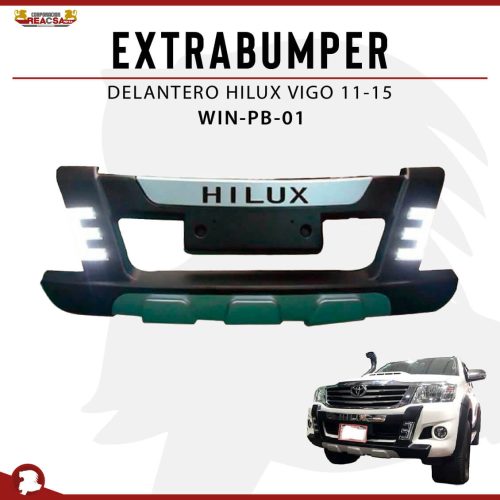 EXTRABUMPER DELANTERO HILUX VIGO 11-15