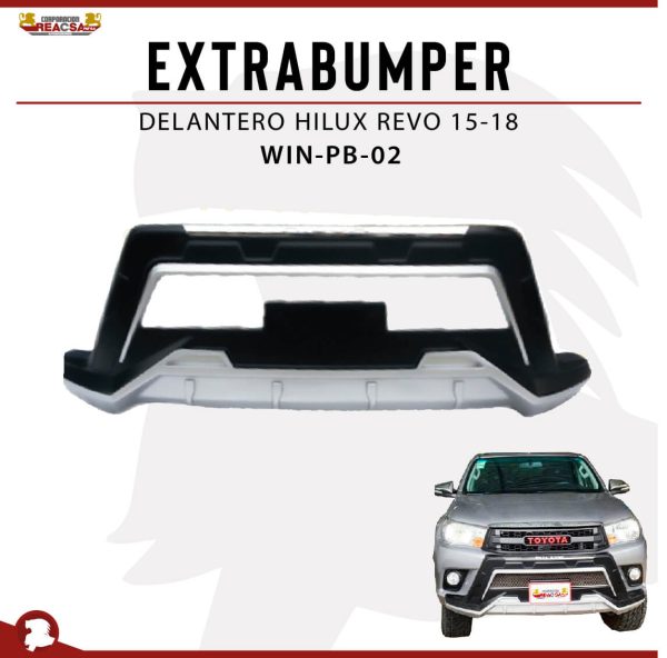 EXTRABUMPER DELANTERO HILUX REVO 15-18