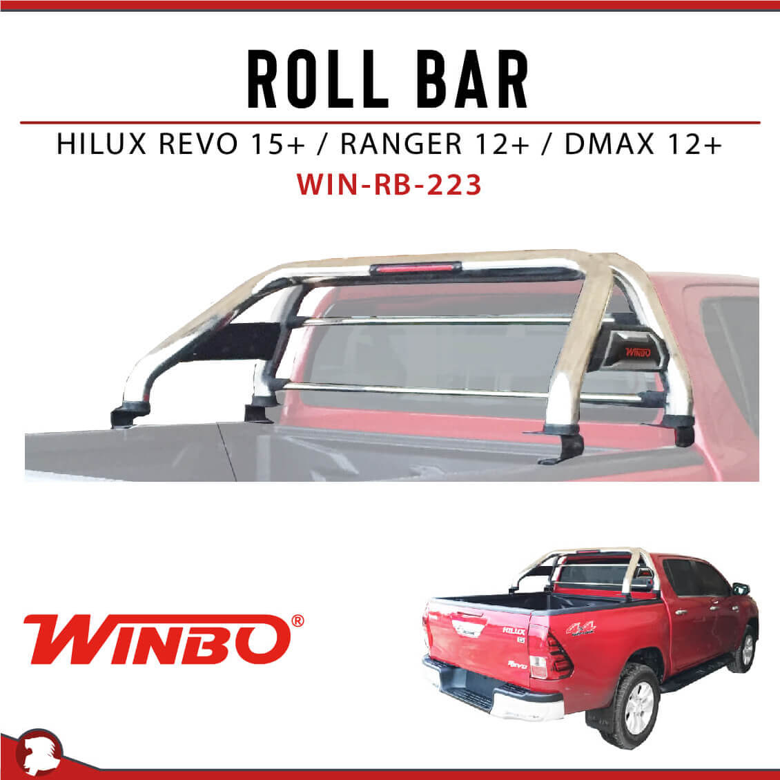 ROLL BAR CROMO 2 TUBOS HILUX NP300  NAV DMAX RANGER BT50 COLORAD