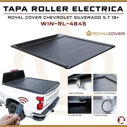 TAPA ROLLER ELECTRICA SILVERADO 5.7 19+