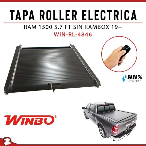 TAPA ROLLER ELECTRICA RAM 1500 5.7 FT SIN RAMBOX 19+