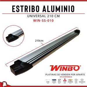 ESTRIBO ALUMINIO UNIVERSAL 210 CM
