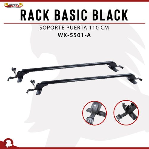 RACK BASIC BLACK SOPORTE PUERTA 110 CM