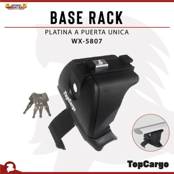 BASE RACK PLATINA A PUERTA UNICA