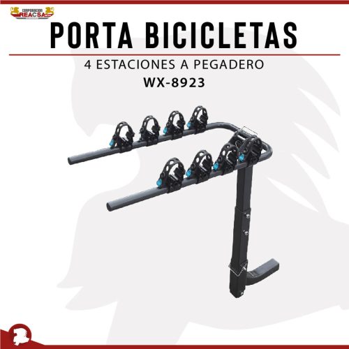 PORTA BICICLETA 4 ESTACIONES A PEGADERO