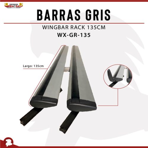 BARRAS GRIS WINGBAR PARA RACK 135CM