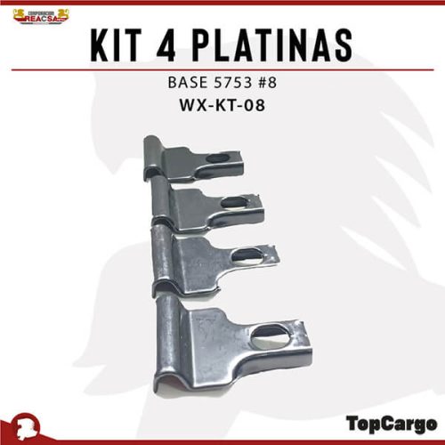 KIT 4 PLATINAS BASE 5753 #8 (NISSAN AUTOMOVIL -KIA) WINGLE 5-7