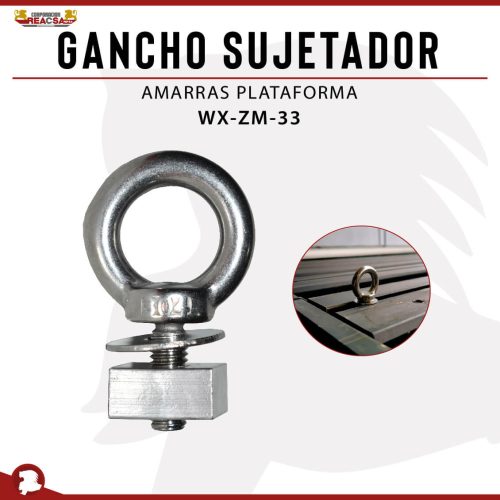 GANCHO SUJETADOR AMARRAS PLATAFORMA