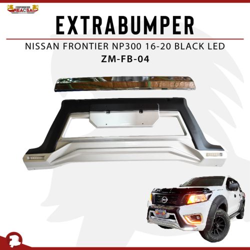 EXTRABUMPER NP300 BLACK LED 16-20