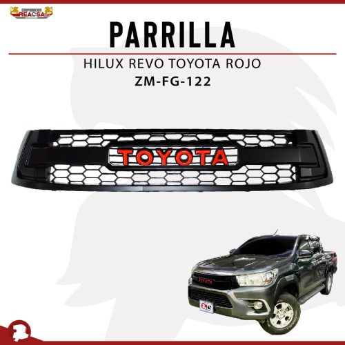 PARRILLA HILUX REVO TOYOTA ROJO