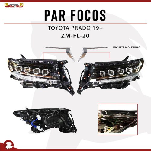 PAR FOCOS TYT PRADO 19+