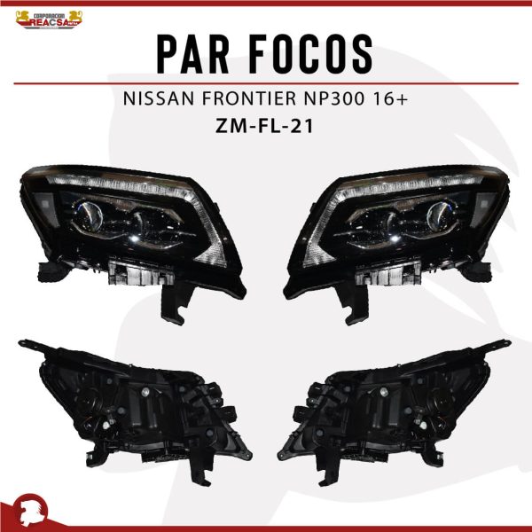 PAR FOCOS NISSAN FRONTIER NP300 16+