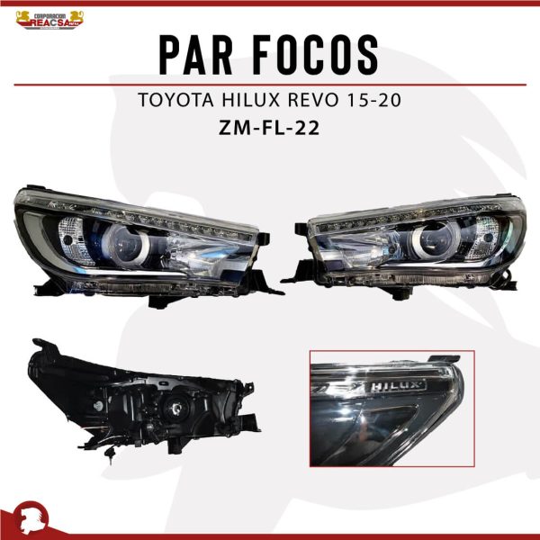 PAR FOCOS HILUX REVO 15-20