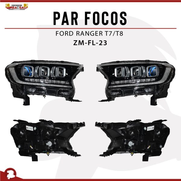 PAR FOCOS FORD RANGER T7/T8