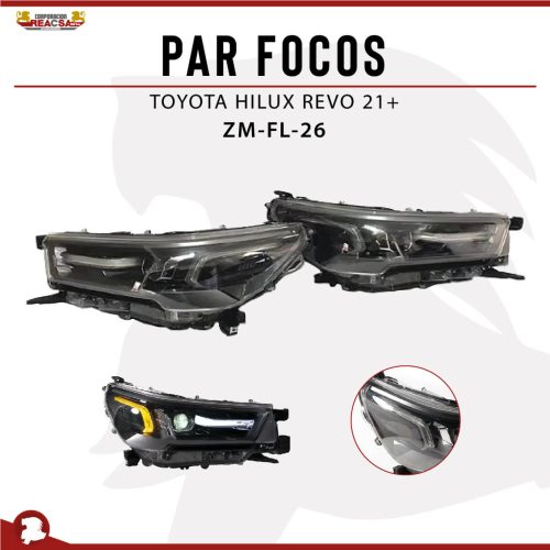 PAR FOCOS HILUX REVO 21+