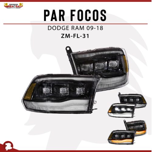 PAR FOCOS RAM 09-18