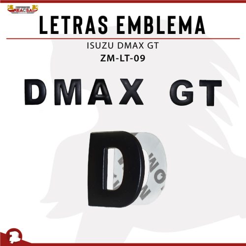 LETRAS EMBLEMA DMAX GT