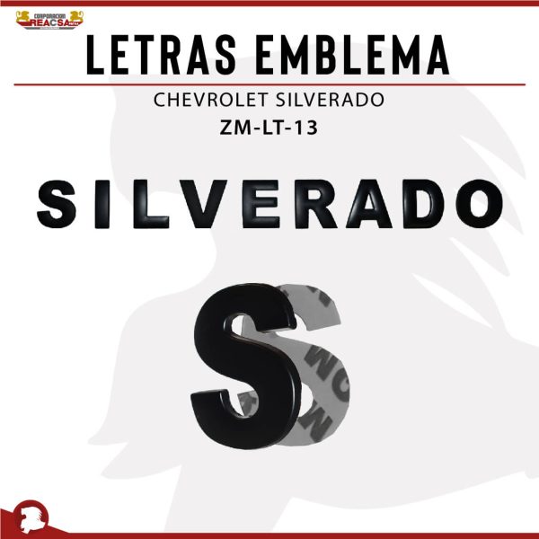 LETRAS EMBLEMA SILVERADO
