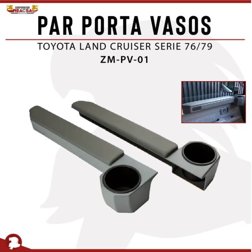 PAR PORTA VASOS LAND CRUISER SERIE 76/79
