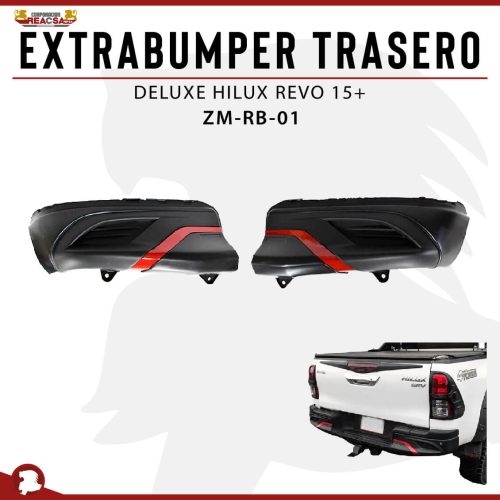 EXTRABUMPER TRASERO DELUXE HILUX REVO 15+