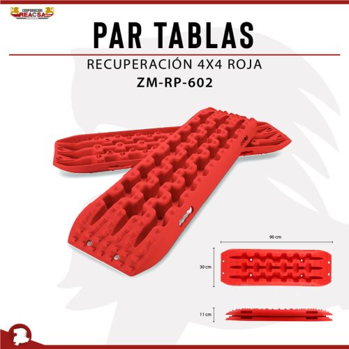 PAR TABLAS RECUPERACION 4X4 ROJA