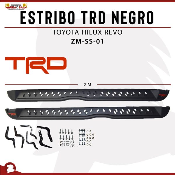 ESTRIBO TRD NEGRO HILUX REVO